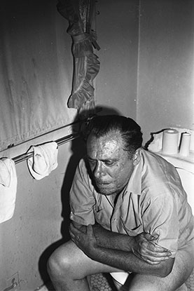 Sam Cherry: Photographs of Charles Bukowski, The Black Cat, and Skid Row, installation view, Track 16 Gallery