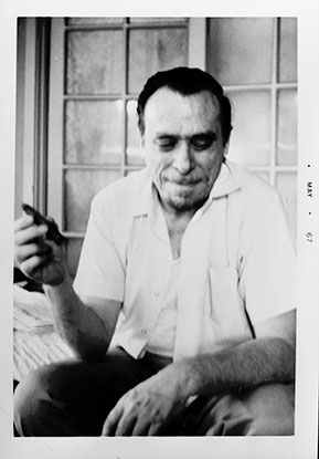 Sam Cherry: Photographs of Charles Bukowski, The Black Cat, and Skid Row, installation view, Track 16 Gallery
